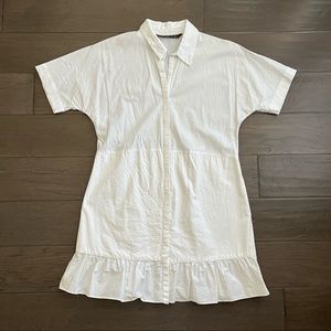 Zara Mini Ruffle Shirtdress